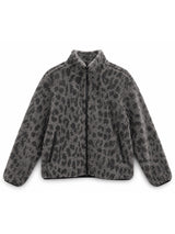 Printed Teddy-Fleece Jacket grey/printed