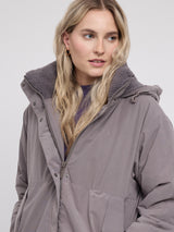 Oversized Padded Parka warm mud