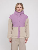 Fabric Blocking Jacket grape pink/natural