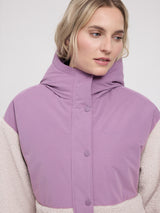 Fabric Blocking Jacket grape pink/natural