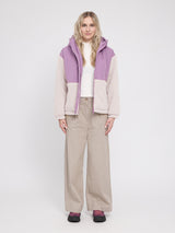 Fabric Blocking Jacket grape pink/natural