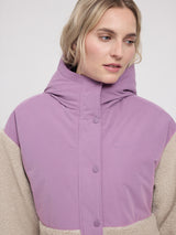 Fabric Blocking Jacket grape pink/natural