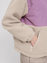 Fabric Blocking Jacket grape pink/natural