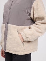 Fabric Blocking Jacket warm mud/natural