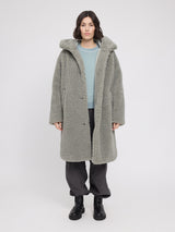 Faux-Fur Coat eucalyptus