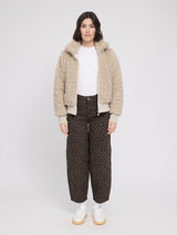 Faux-Fur Blouson natural
