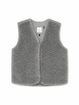 Faux-Fur Vest eucalyptus