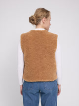 Faux-Fur Vest fawn