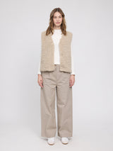 Faux-Fur Vest natural