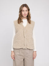 Faux-Fur Vest natural