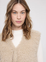 Faux-Fur Vest natural