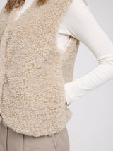 Faux-Fur Vest natural