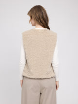 Faux-Fur Vest natural