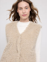 Faux-Fur Vest natural