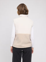 Fabric Blocking Vest moon/natural