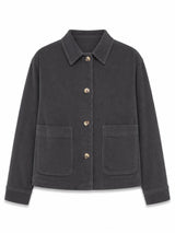 Corduroy Shacket anthra