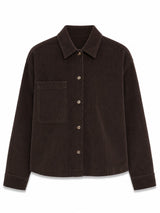 Pocket Corduroy Shirt dark chocolate