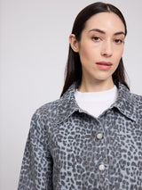 Printed Denim Jacket grey/printed