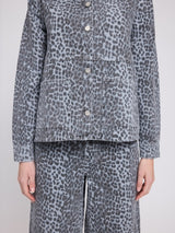 Printed Denim Jacket grey/printed