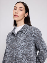Printed Denim Jacket grey/printed