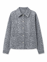 Printed Denim Jacket grey/printed