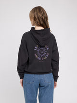 Back Print Hoodie black/less noise