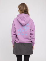 Back Print Hoodie grape pink/aliens