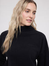 Fleece Turtleneck black