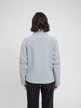 Teddy-Fleece Half-Zip ice blue