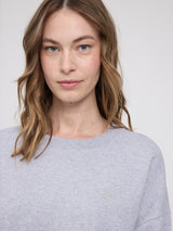 Back Print Sweatshirt grey mel./off the grid