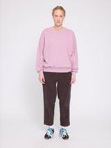 Back Print Sweatshirt lavender grey/grow