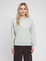 Back Print Sweatshirt light aqua/floral