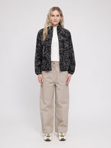 Printed Fleece Zip Jacket black/branches