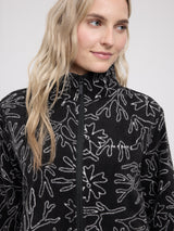 Printed Fleece Zip Jacket black/branches