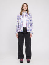 Printed Fleece Zip Jacket light taupe/winter floral
