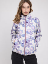 Printed Fleece Zip Jacket light taupe/winter floral