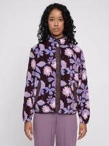 Printed Fleece Jacket brown/winter floral