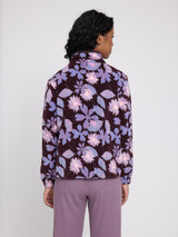 Printed Fleece Jacket brown/winter floral
