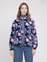Printed Fleece Jacket dark blue/winter floral