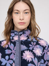 Printed Fleece Jacket dark blue/winter floral