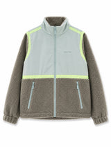 Material-Mix Zip Jacket ice green/eucalyptus
