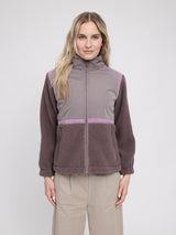 Material-Mix Zip Jacket warm mud/sparrow