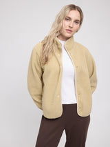 Teddy-Fleece Jacket tan