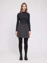 Corduroy Mini Skirt anthra