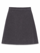 Corduroy Mini Skirt anthra