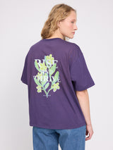Back Print T-Shirt deep purple/rise