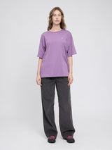 Back Print T-Shirt grape pink/off the grid