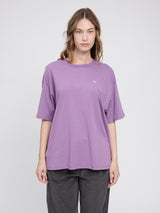 Back Print T-Shirt grape pink/off the grid