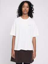 Back Print Theme T-Shirt offwhite/coffee