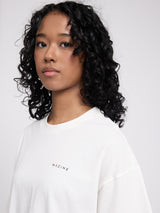 Back Print Theme T-Shirt offwhite/coffee